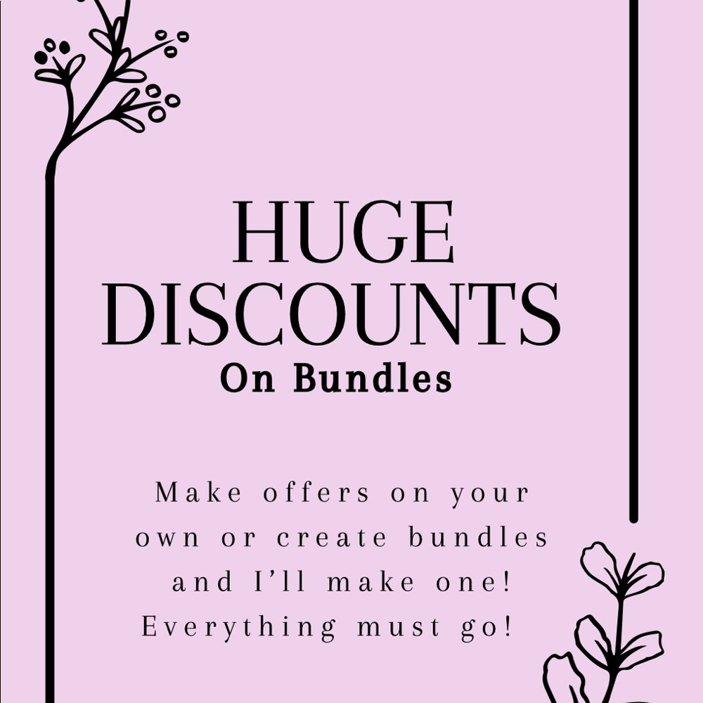 AT LEAST 50% OFF BUNDLES